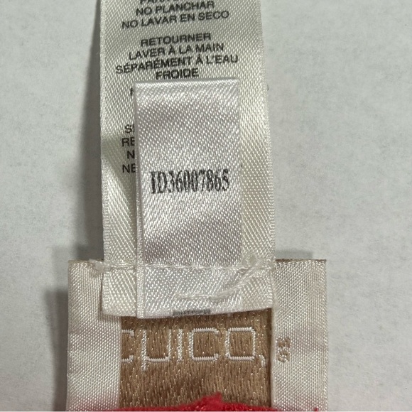 2 for$15 Chico's Vibrant Red Short Sleeve Top 
Chico’s Size 2 (L/12) - Picture 12 of 16